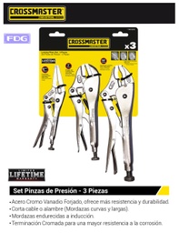 [9970838] SET PINZA DE PRESION - FORTE 3 PCS