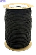 [SOGA08E] Soga Poliester Elastica con Alma de Goma - Negra - 8 mm (Rollo x 100 m.) "FDG"
