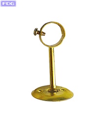 [SOC-20] Soporte Dorado p/Caño Cortina 5/8&quot; Cerrado | Bx50