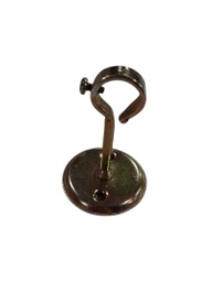 [SMC58] Soporte Dorado reforzado p/Caño Cortina 5/8&quot; Cerrado | Bx50
