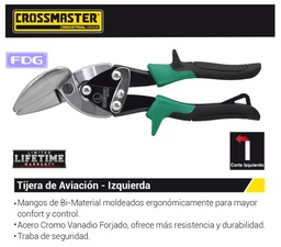 [9937822] TIJERA DE AVIACION IZQUIE 10&quot; CROSS