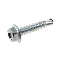 [Torar01009] Tornillo Cabeza Hexagonal Punta Mecha C/Arandela EPDM S/Colocar - #14 (6.30 mm) x 2" - $ caja x 1.000 un. "Torar"
