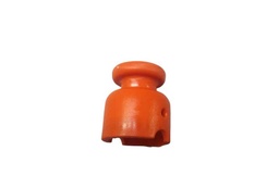 [000174] Aislador Campanita Grande Naranja "PLYRAP" | Bolsa x 100 un