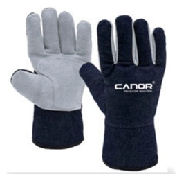 [CD202] Guante Descarne Combinado Jean Corto "Canor" 