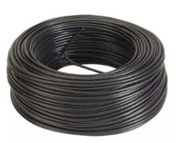 [U1000100N] Cable Unipolar 1,0 mm Negro (Rollox100m) &quot;ELECTROCABLE&quot; 