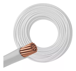[U1000160B] Cable Unipolar 6 mm Blanco (Rollox100m) "ELECTROCABLE" 