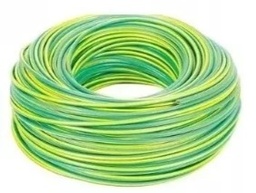 [U1000160VA] Cable Unipolar 6 mm Verde-Amarillo (Rollox100m) "ELECTROCABLE" 