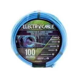 [U1000100C] Cable Unipolar 1,0 mm Celeste (Rollox100m) &quot;ELECTROCABLE&quot; 