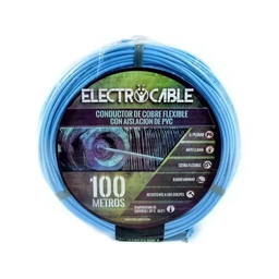 [U1000115C] Cable Unipolar 1,5 mm Celeste (Rollox100m) "ELECTROCABLE" 