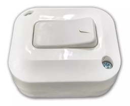 [LE-601] Modulo p/ Exterior 1 Interruptor Blanco "TAAD" *