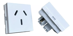 [S-4300] Modulo Tomacorriente 20 Amp Blanco "TAAD"