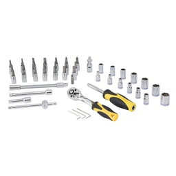 [9949934] BOCALLAVES JUEGO DE 45 Pzs METRICAS - 1/4" JGO