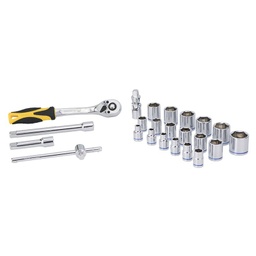 [9949944] BOCALLAVES JUEGO DE 23 Pzs METRICAS - 3/8" JGO