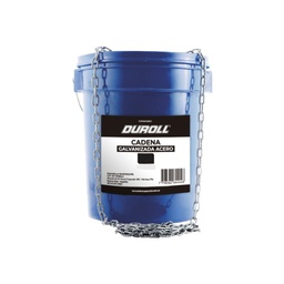 [EVOL2490-25k] Cadena galvanizada acero n° 90 balde x 25kg | 13 metros aprox "DUROLL"