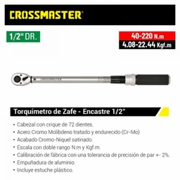 [9936113] TORQUIMETRO 1/2 40-220NM CROSS