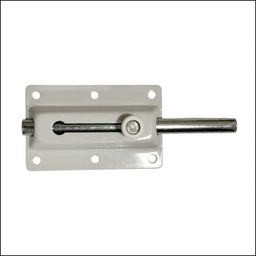 [EVOL2574] PASADOR CON TRABA RESORTE COLOR BLANCO DE 60 MM (C x12) "Onza"
