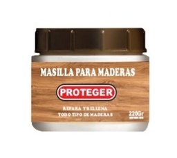 [PROT0200] Masilla para Madera Cedro x220 Grs &quot;Proteger&quot; |Cx12
