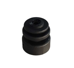 [000147] Aislador Campanita N°7 Negra Doble "PLYRAP" | Bolsa x 200 un