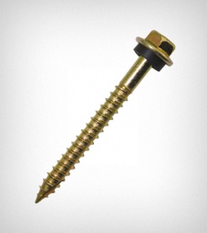 [HRM-14--200] Tornillo Cabeza Hexagonal Punta Aguja Ranurada C/Arandela EPDM Colocada - #14 (6.30 mm) x 2&quot; - $ caja x 200 un