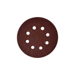 [53510080] Lija con Velcro 125 mm G: 80 C/Perforaciones P/ Lijadora Roto Orbital