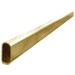 [IN-24] Caño Oval Placard Zincado Dorado x 4mts