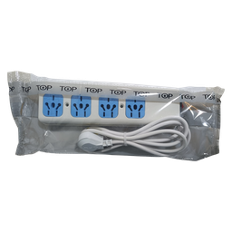 [J-2699] Prolongador Múltiple 4 Tomas C/Interruptor y Cable 3 Mts "TOP"