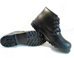 [BT043] Botin De Cuero Negro c/ Puntera de Acero Nº 43 &quot;Canor&quot;