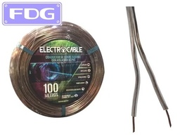 [BT1000210] Cable Bipolar Cristal 2x1,00 mm (Rx100m) "ELECTROCABLE"