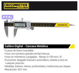 [9936524] CALIBRE DIGITAL-A.INOX.0-150mm-CROS