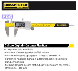 [9936520] CALIBRE DIGITAL-PLAST.0-150mm-CROSS 