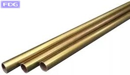 [12725] Caño Cortina Hierro Zincado Dorado 5/8&quot; x 4 Mts.
