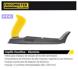 [9969942] CEPILLO ESCOFINA C. SECO 250X40MM CROSS