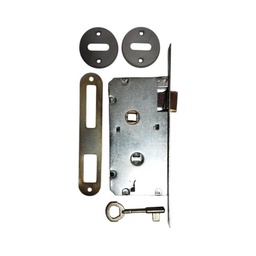 [C101.4] Cerradura Paleta Simple Bronce Zinc. Frente Angosto &quot;KM&quot;