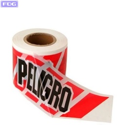 [CP200] Cinta Peligro Doble Faz x 200 mts "Cipel"