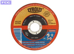 [41F165] Disco de corte 114 x 1,6 mm.(C x 50) SECUR "Tyrolit"