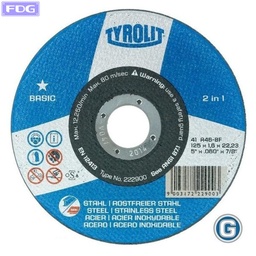 [4017816] Disco de corte 180 x 1,6 mm.(Caja x 50) BASIC "Tyrolit"
